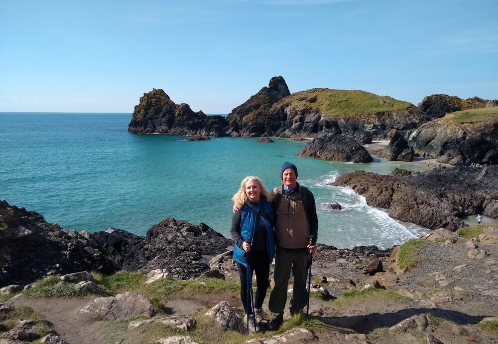 April3, 2022, Kynance Cove on Lizard Peninsula, Angela51, Charlie67.jpg
